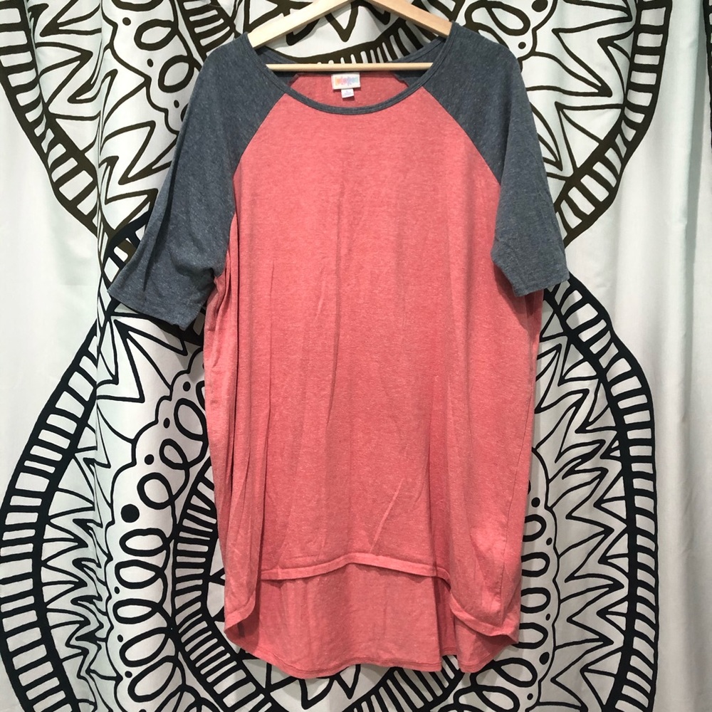 LulaRoe Raglan Shark Bite Shirt